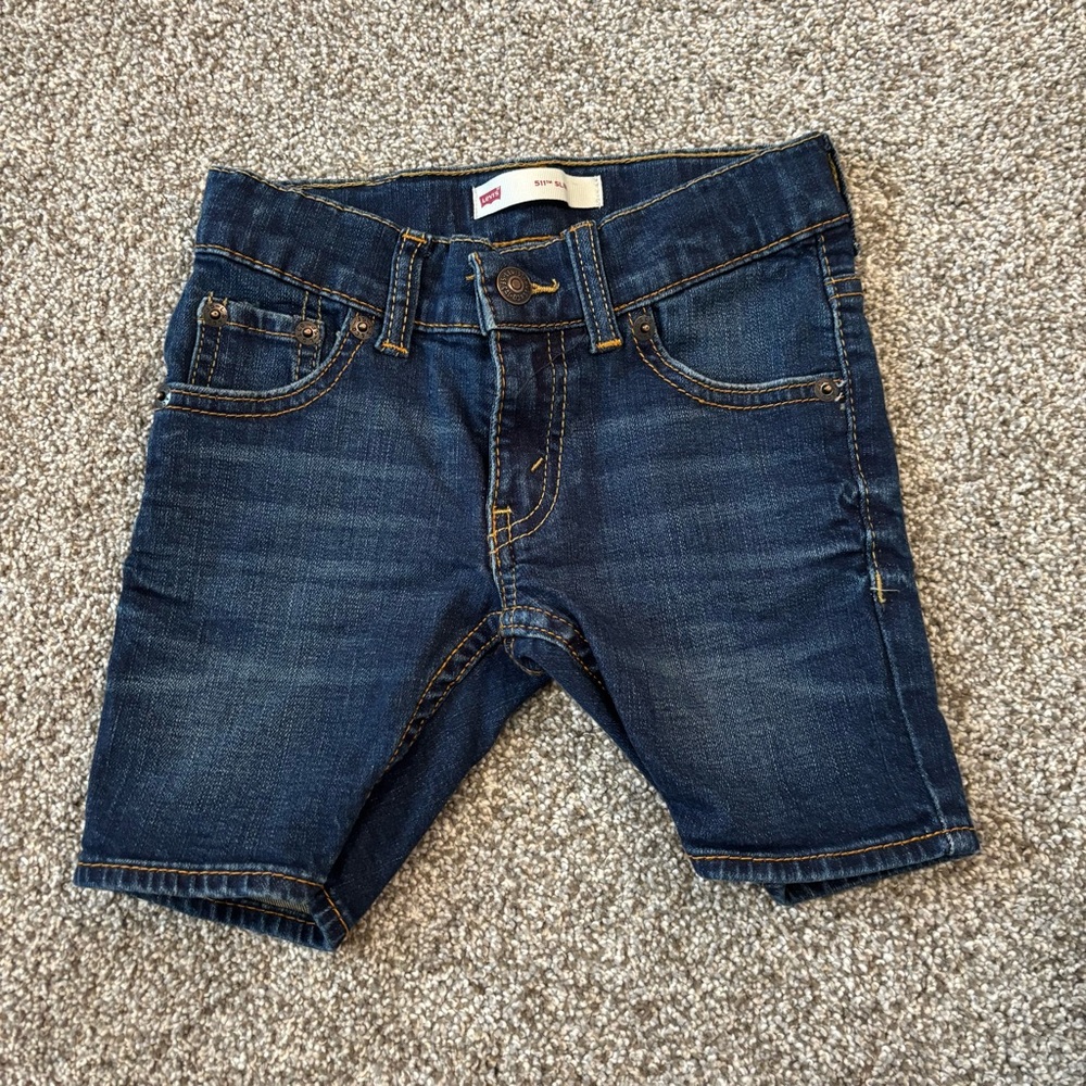 Levi's Kids Blue Denim Shorts